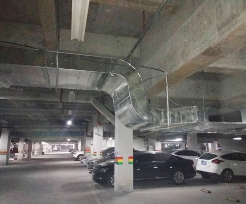 铜梁地下车库通风排烟管道